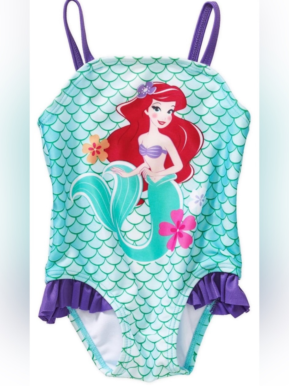 Disney Baby The Little Mermaid Ariel One Piece Swimsuit Bathing Suit 12 Months